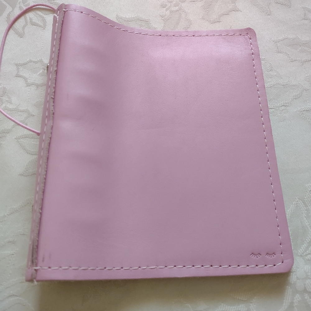 Handcrafted Pink leather personalized 6 rings Foxy Fit divider